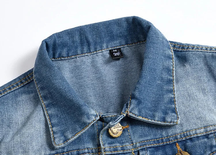 2025 Men's Fashion Jeans Sleeveless Jacket Vest Male Black Blue Denim Jeans Vest  Man Cowboy Outdoors Waistcoat Mens Jacket Vest