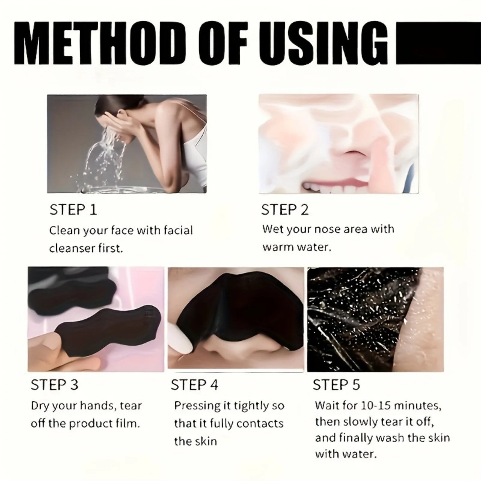 Alcohol-Free Nose Cleaning Patches – Gentle Nose Strips for Pore Cleansing, Exfoliating & Oil Control, Fragrance-Free Non-Irrita