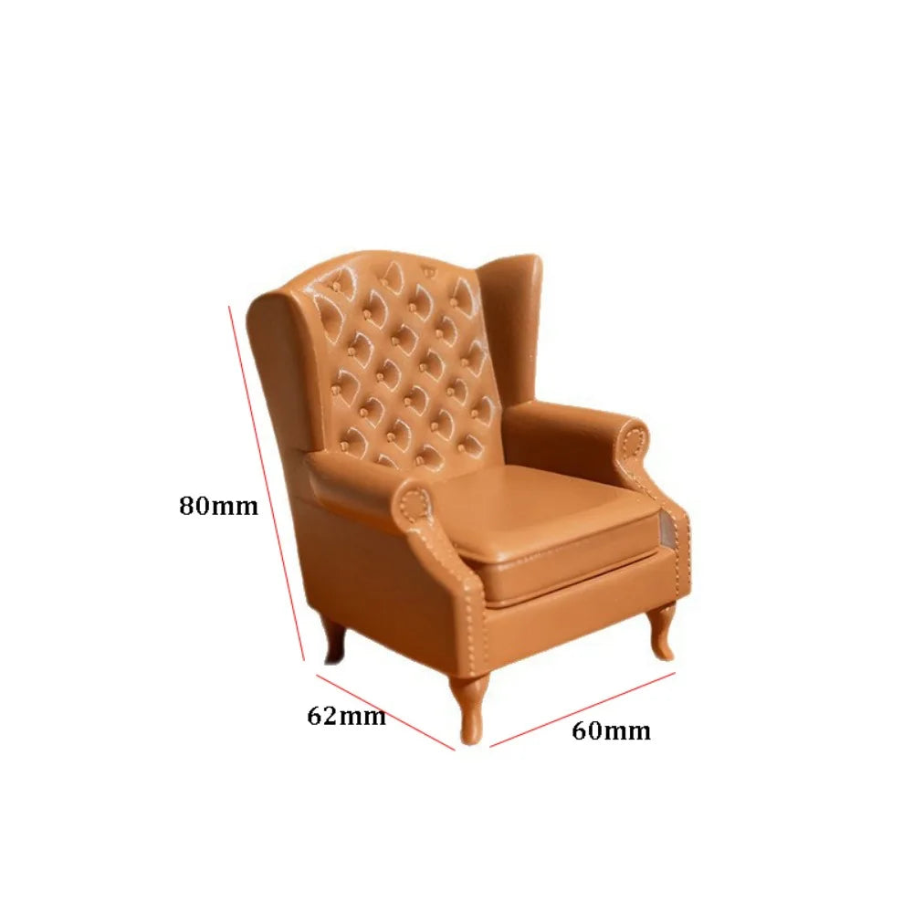 New 1:12 Dollhouse Simulation Sofa Mini Multistyles Living Room Furniture Pretend Play