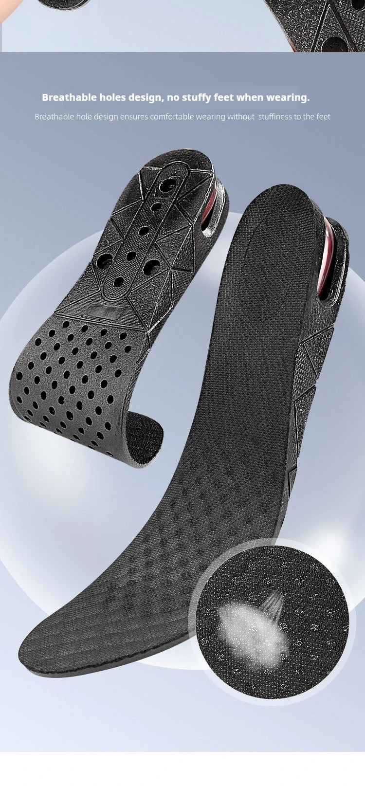 1Pair Height Increase Insole Feet Templates 3/5/7/9cm Variable Height Shoes Insoles Air-Cushioned Shock-Absorbing sports insole