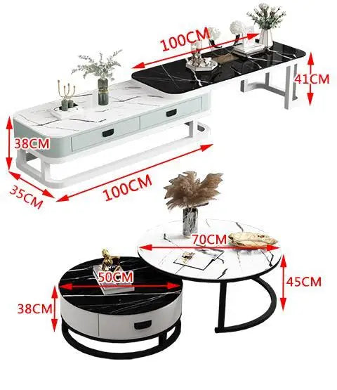 Frame Aesthetic Coffee Table Round Unique Floor Display Coffee Table Round Big Mesa Centro Salon Furniture Accessories