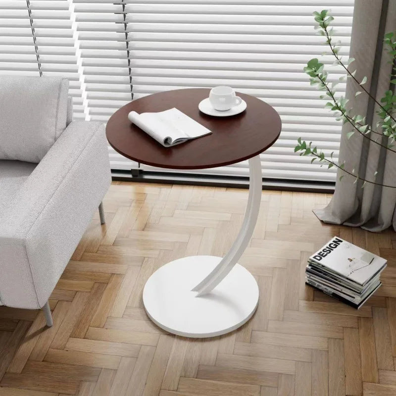 Coffee table small table removable sofa side table living room minimalist round table bedside table side table shelf minimalist