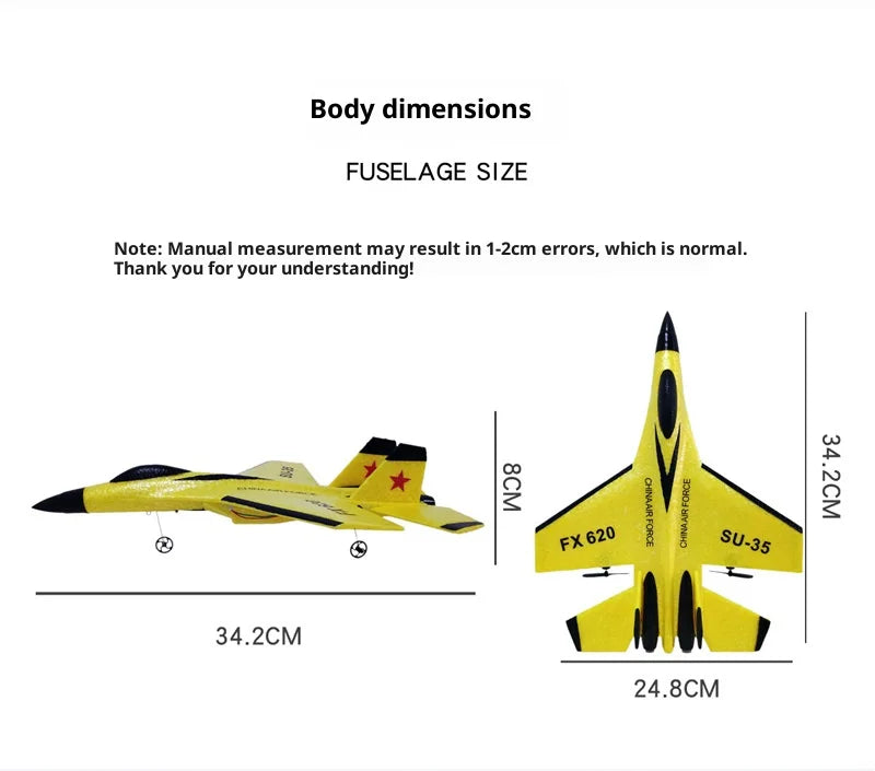 Remote Control Airplane 2.4G Remote Control Fighter Hobby Plane Glider Airplane EPP Foam Toys RC Plane Kids Gift