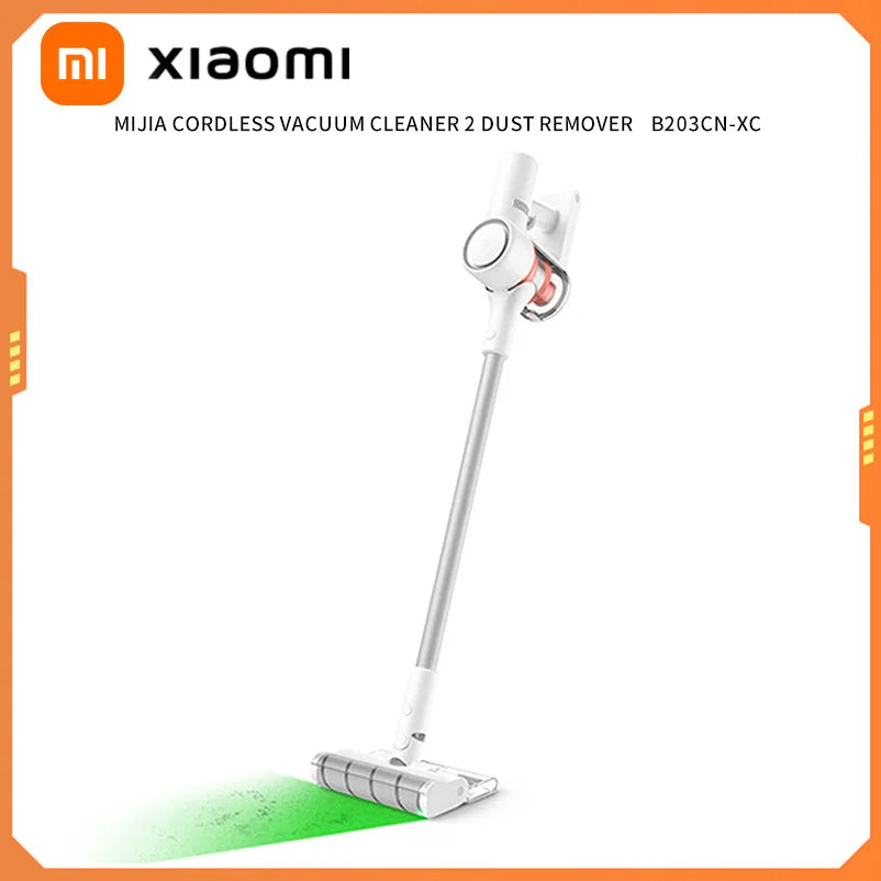 XIAOMI MIJIA Wireless Vacuum Cleaners 2 Dust Display Edition, 24kPa Suction, Maximum Battery Life 60 Min, Cordless Handheld Vacu