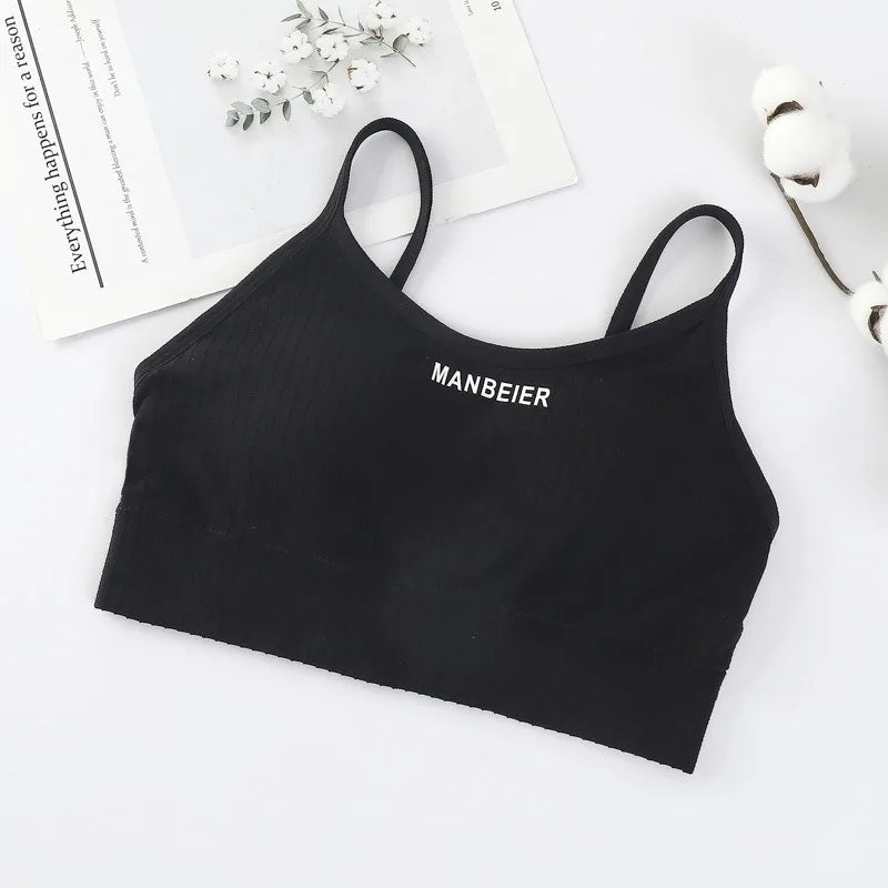New Sports Bra for Women Gym Sexy Crop Top Bra Women Cotton Underwear Soft Comfort Tube Tops Female Brassiere Tops for Girls