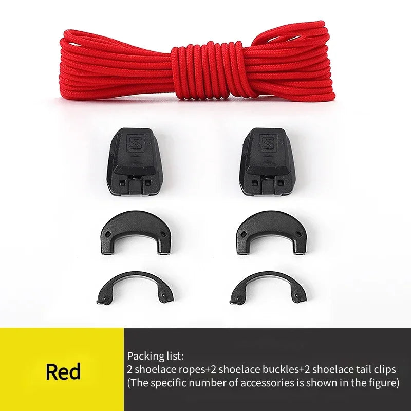 Fashion No Tie Shoelaces Outdoor Running Sneakers Laces Round Tennis Shoe Laces Without Ties Adult Kids Shoelace Shoes Accesorie