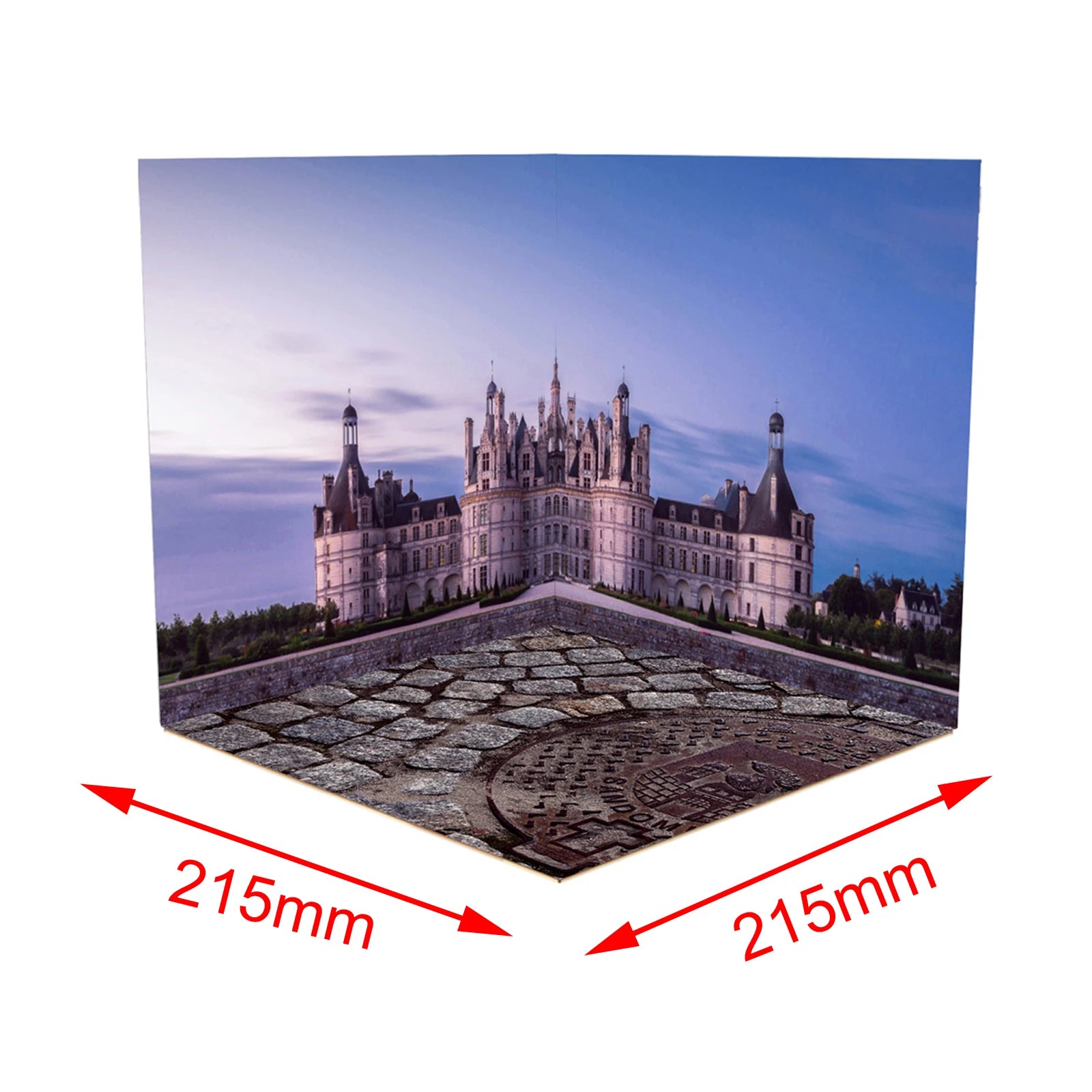 1:12 Backdrop Organizer Showcase Diorama Background Scene Display Layout for Action Figures Dolls Vehicle Scene Toy