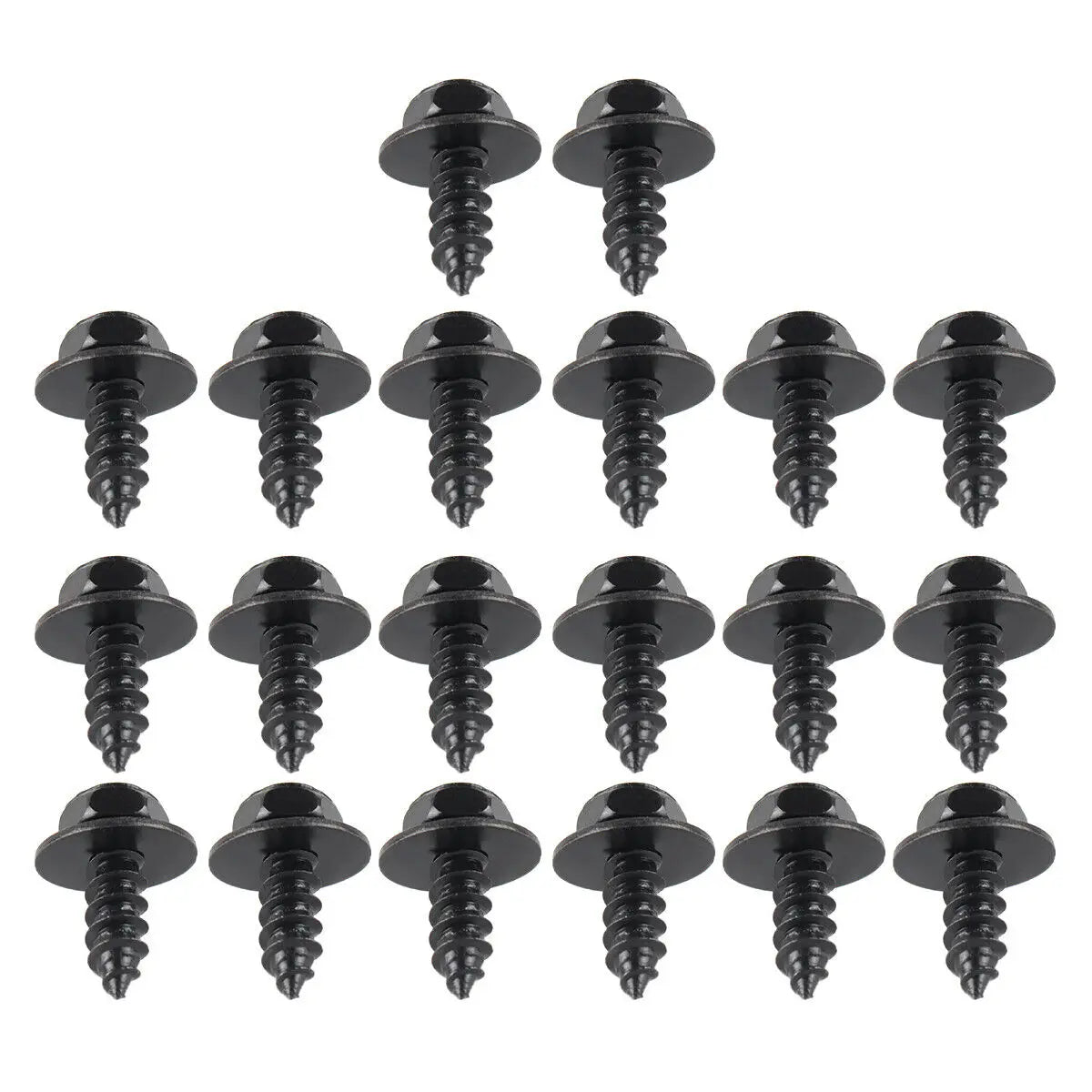Universal Car Bumper Fender Fastener Clip Hex Head Self Tapping Screws Car Fender Splash Seal Guards Rivet Clip Screws Fasteners