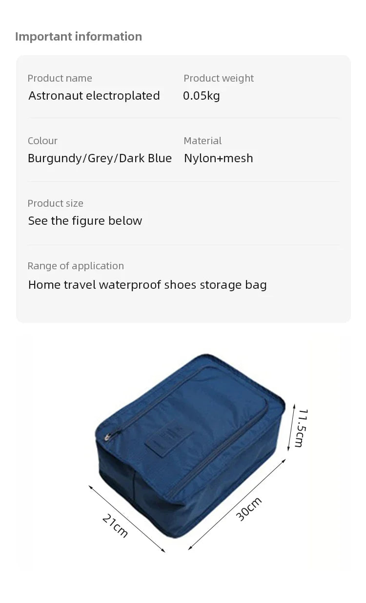 1/3PCs Portable Shoe Bags Travel Holds Multifunction Waterproof Folding Storage High Capacity Shoe Pouch Organizer