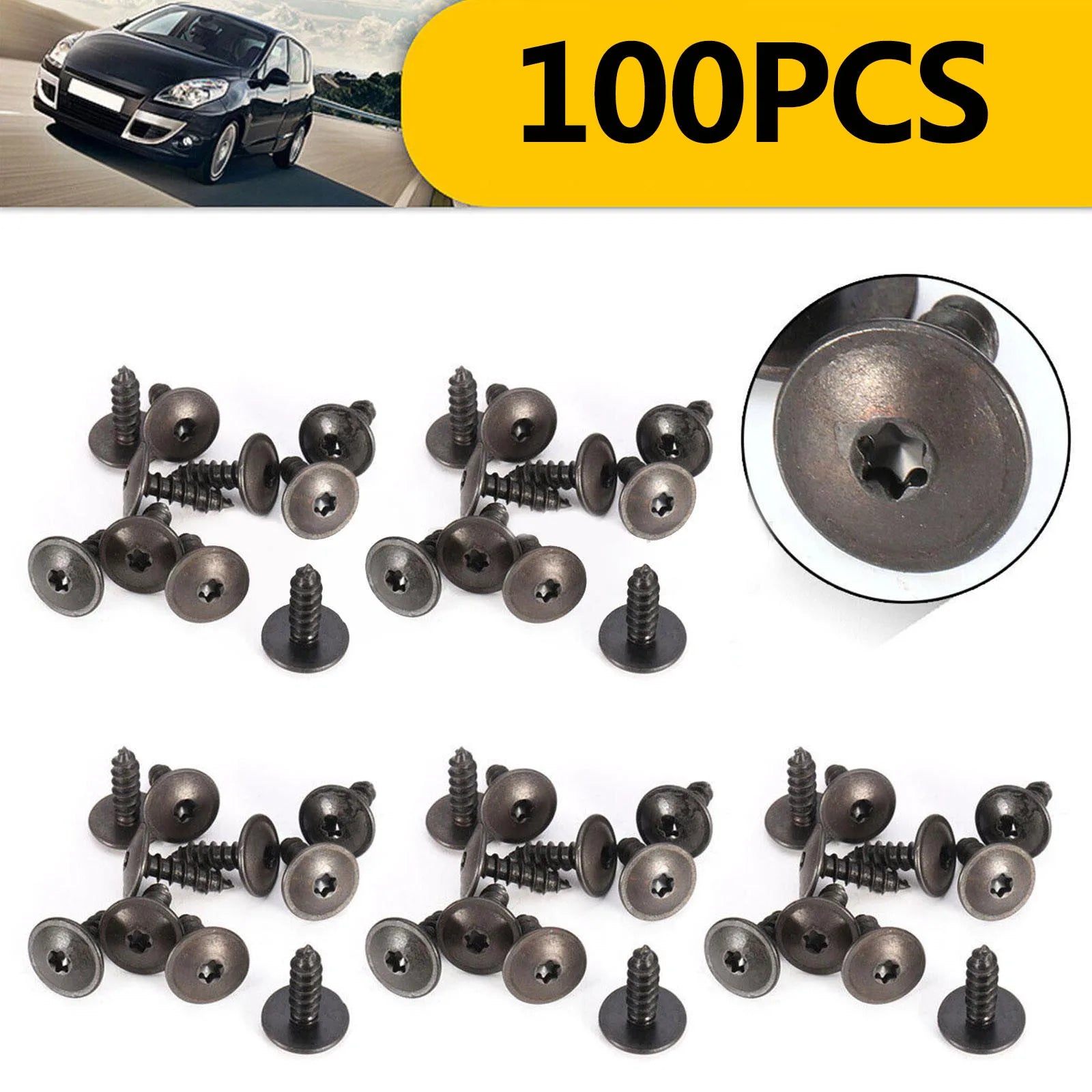 20/50/100pcs/Set Car Clips Fastener For AUDI A1 A3 A4 LA5 A6 LA8 Q3 Q5 Q7 For Engine Splash Guard Self Tapping Screw Clip for VW