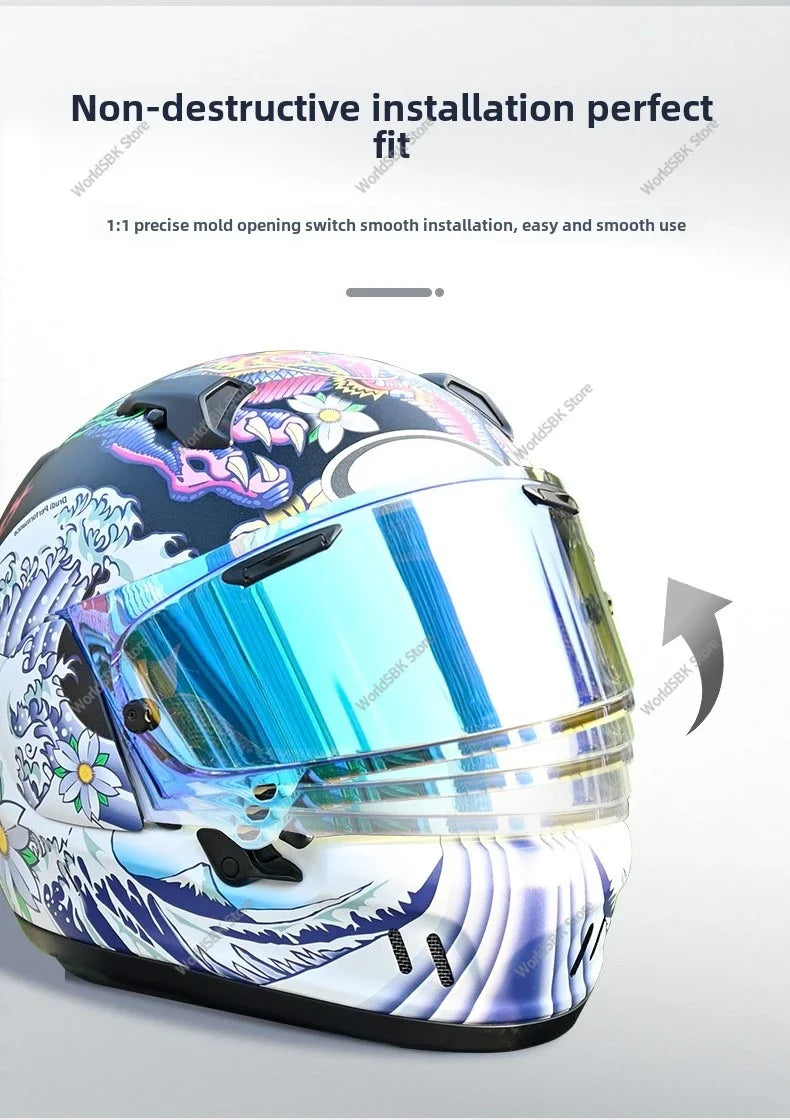 Motorcycle Helmet Visors For ARAI RX-7X RX-7V RX7X CORSAIR-X RX7V NEO XD VAS-V VECTOR-X DEFIANT-X QUANTUM-X SIGNET-X QV-PRO