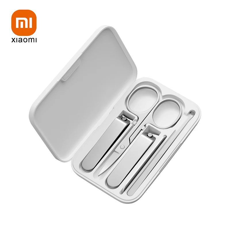Xiaomi Mijia Nail Clippers Tool Set 5pcs Pedicure Care Clippers Earpick Nail File Professional Beauty Tools Nail Cutter Trimmer