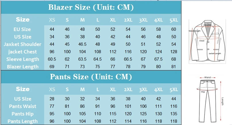 Men's Suits Blazer Pants for Men 2024 Jacket Italian Design Notched Lapel Party Wedding Slim Fit Costume Homme 2 Piece Clothing