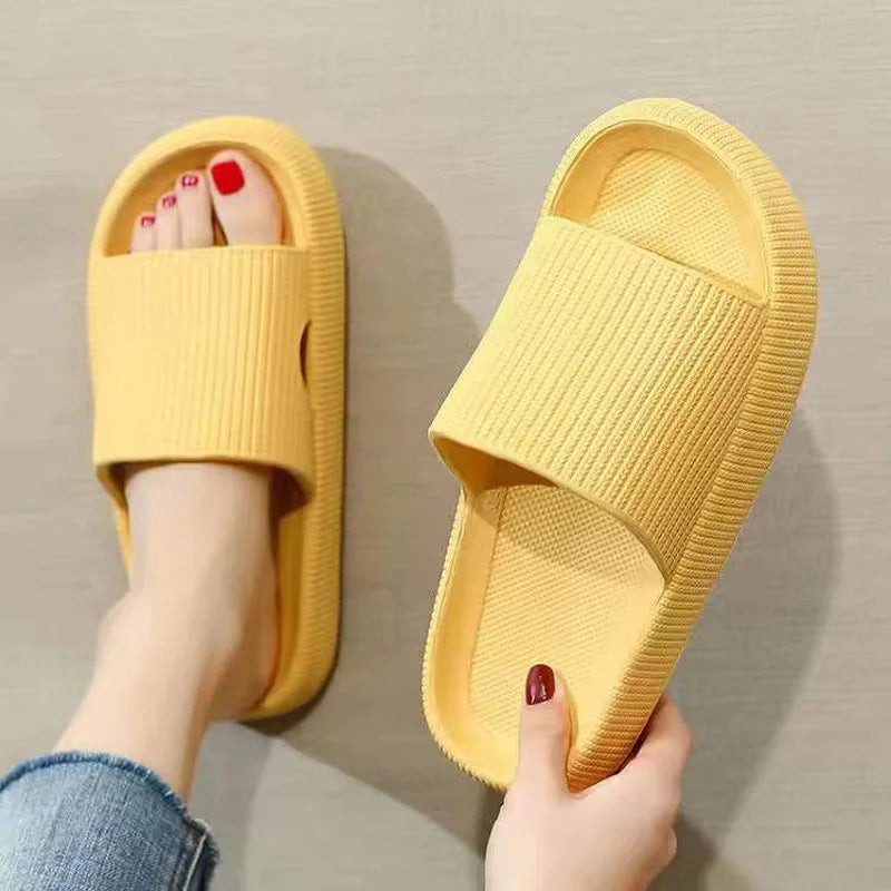 Slippers EVA Sandals Slippers Simple Men Women Wear Thick-Soled Non-Slip Summer Quarters Bathroom Shower  Indoor Home Casual