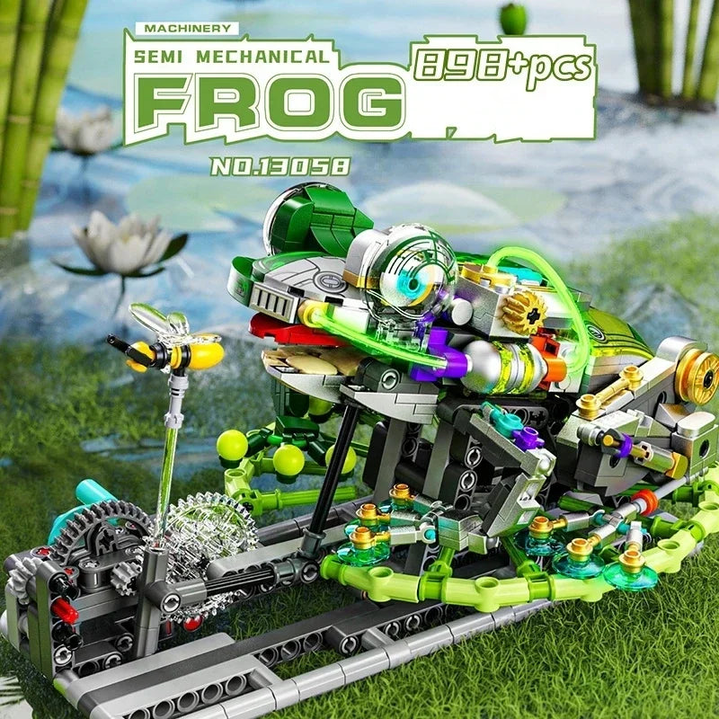 898PCS V8 Engine MOC Building Blocks Model Kit Creative Technical Assembly Educational STEM Desktop Collectible Gift for Kids