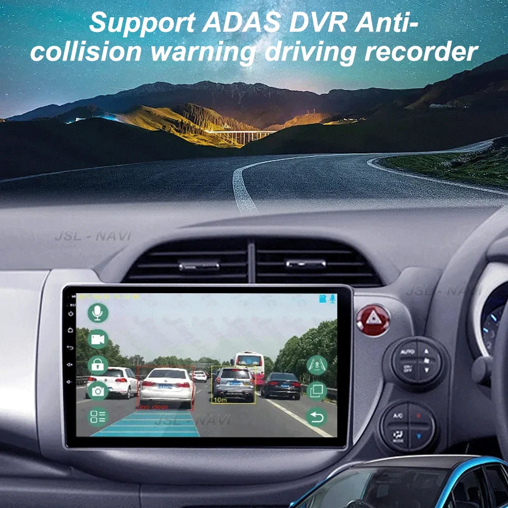 Car Radio Android 16 For Honda Jazz Fit 2007-2013 RHD Stereo Multimedia Video Player Carplay Auto GPS Navigation 2din Head Unit