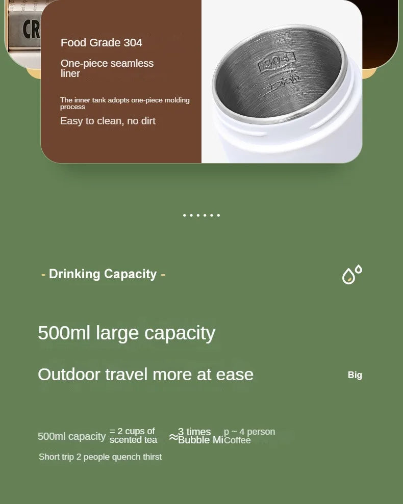 Travel Electric T Kettle Fast Boiling Water Portable baby Milk Warmer Kettle 304 Stainless Steel Thermo Kettles