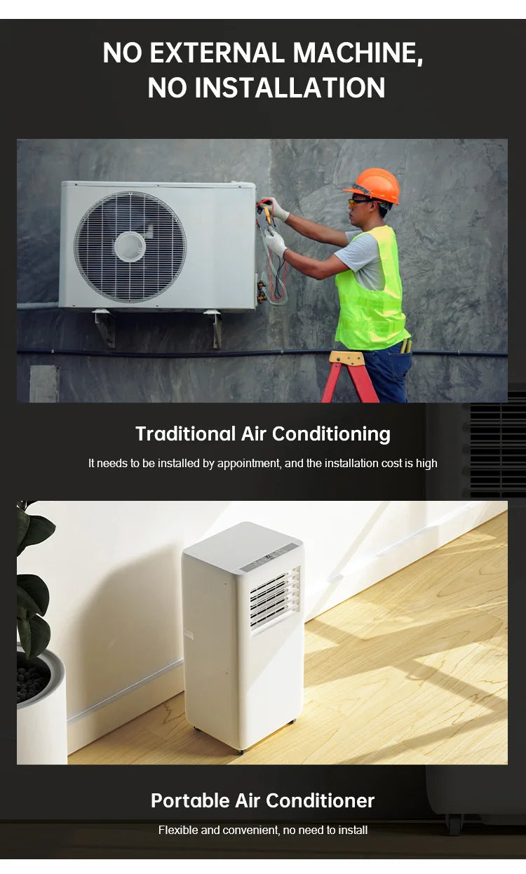 5000BTU 7000BTU 9000BTU 12000BTU  Home Appliance Mobile  Portable Air Conditioner with Cooling & Heating