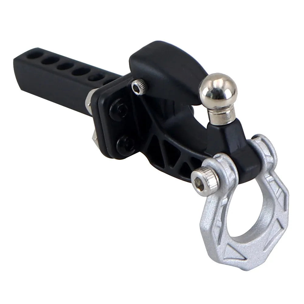 Metal Rear Bumper Tow Trailer Hook Drop Hitch Receiver For 1/8 1/10 Rc Crawler Car Axial Scx10 Traxxas Trx4 Rgt Yikong Redcat