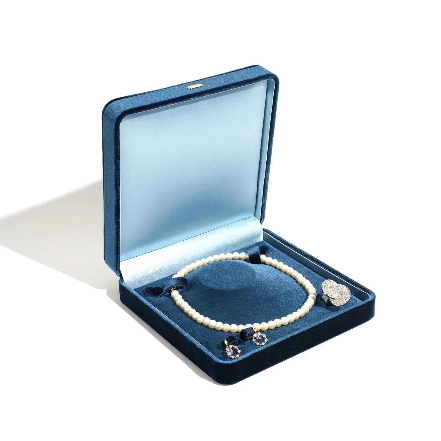 High Grade Retro Velvet Jewelry Organizer Box Ring Earrings Bracelet Necklace Storage Gift Jewelry Packaging Case