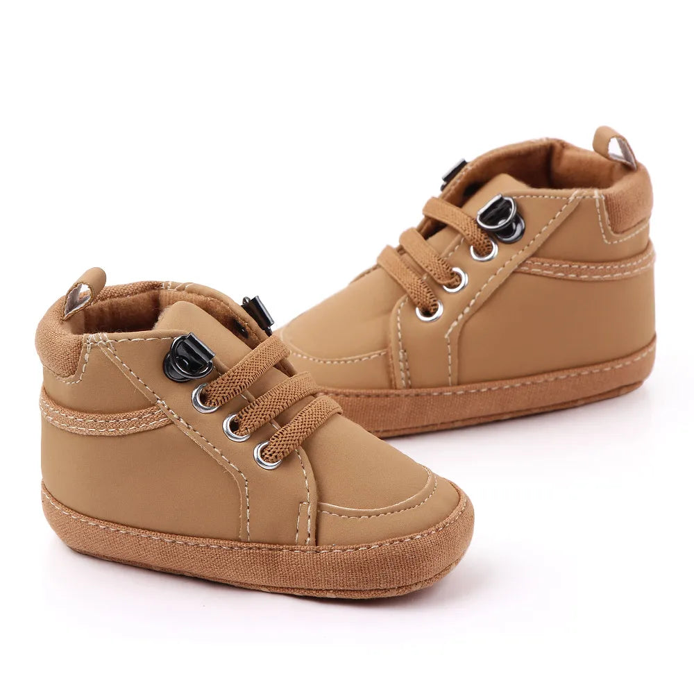 Baby Casual Shoes Ankle-covered Little Boots for 0-1 Years Toddler Boys Outdoor Prewalking