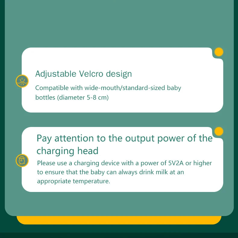 USB baby bottle heater, milk heater, baby milk heater thermostat, essential bottle warmer for outdoor use