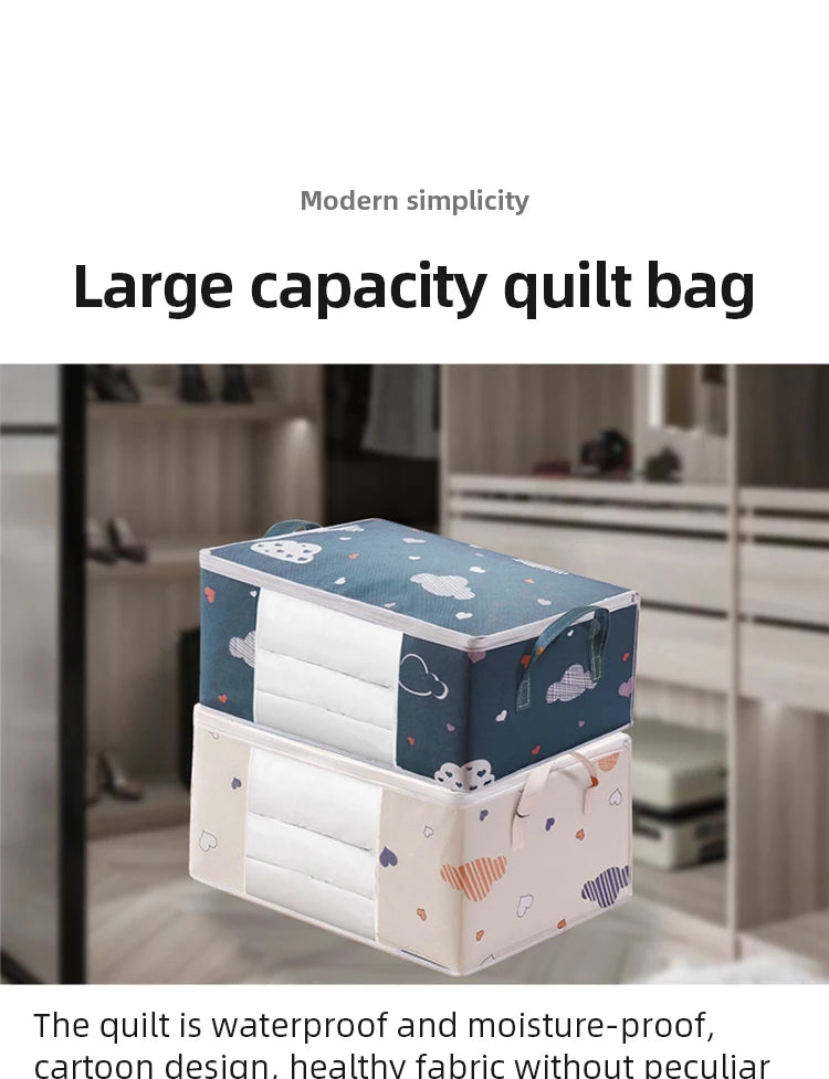 Quilt Storage Bag Multi-functional Dustproof Moistureproof Large-capacity Clothes Storage Bag Home Moving Organising Bag