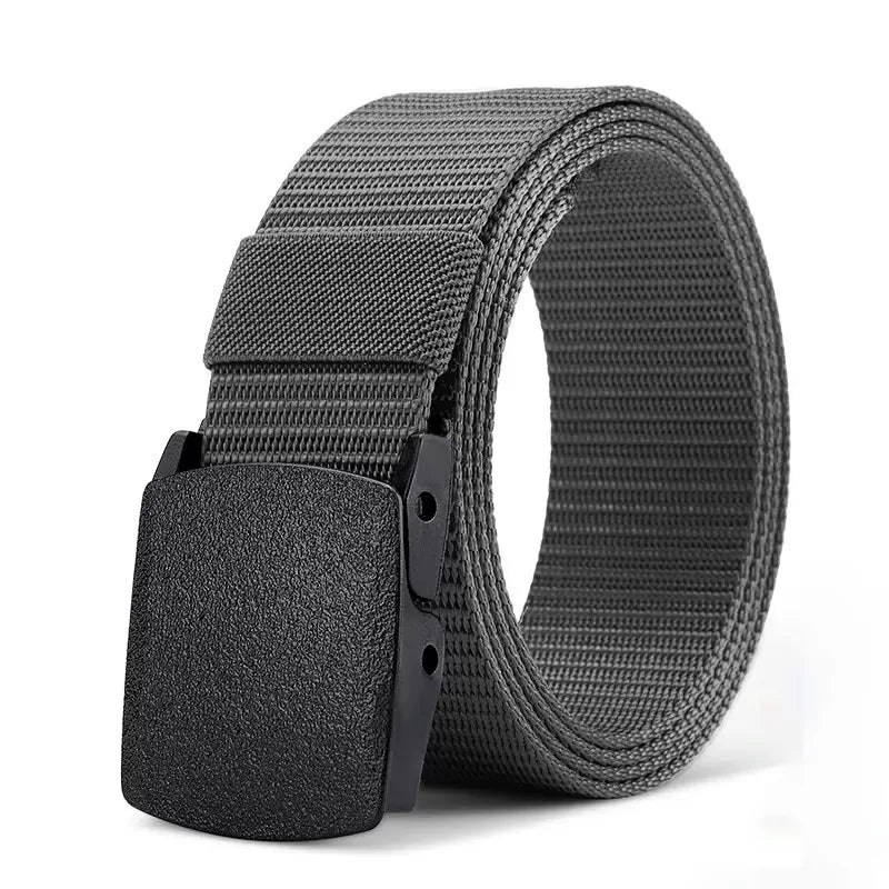 2Pcs New Automatic Buckle Nylon Belt Outdoor Hunting Multifunctional Tactical Canvas Belt High Quality Men Belt