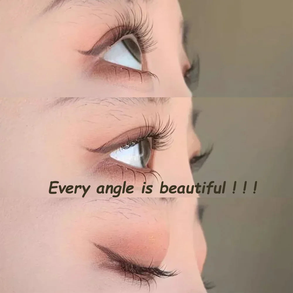 1/box 120 bundles Mink False Eyelash Natural Fishtail Lash 3D Russian Individual Eyelash Extension Cluster Makeup Tool Wholesale