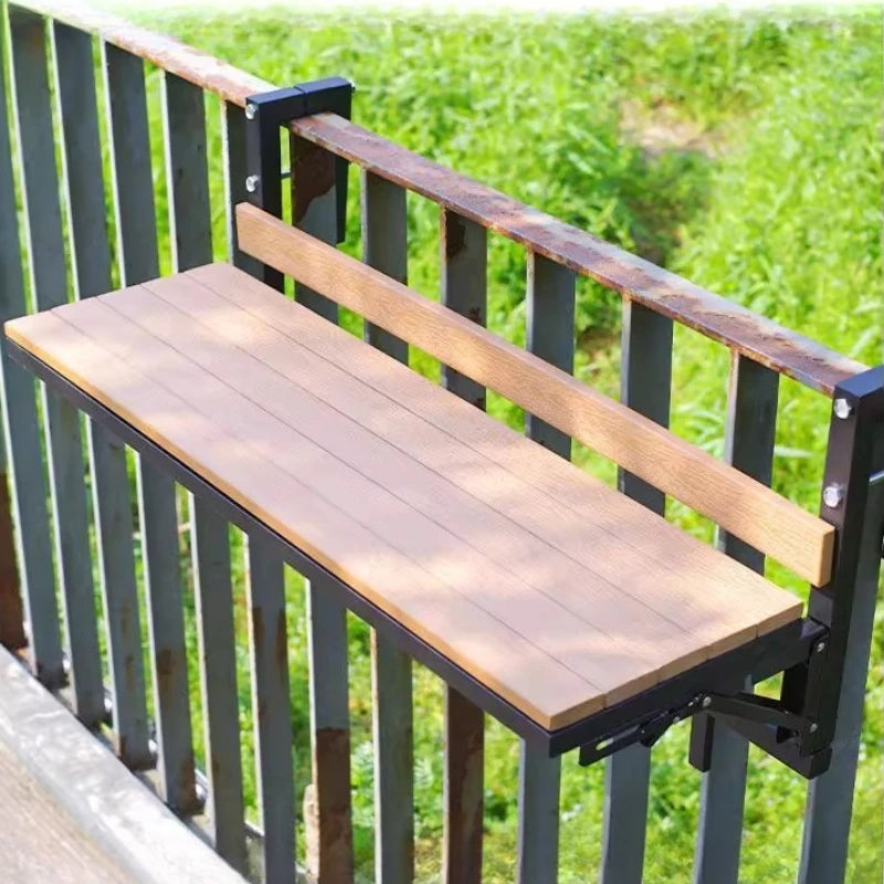 Wooden Outdoor Tables Garden Portable Folding Side Table Simple Modern Removable Study Desk Balcony Outdoor Dining Table