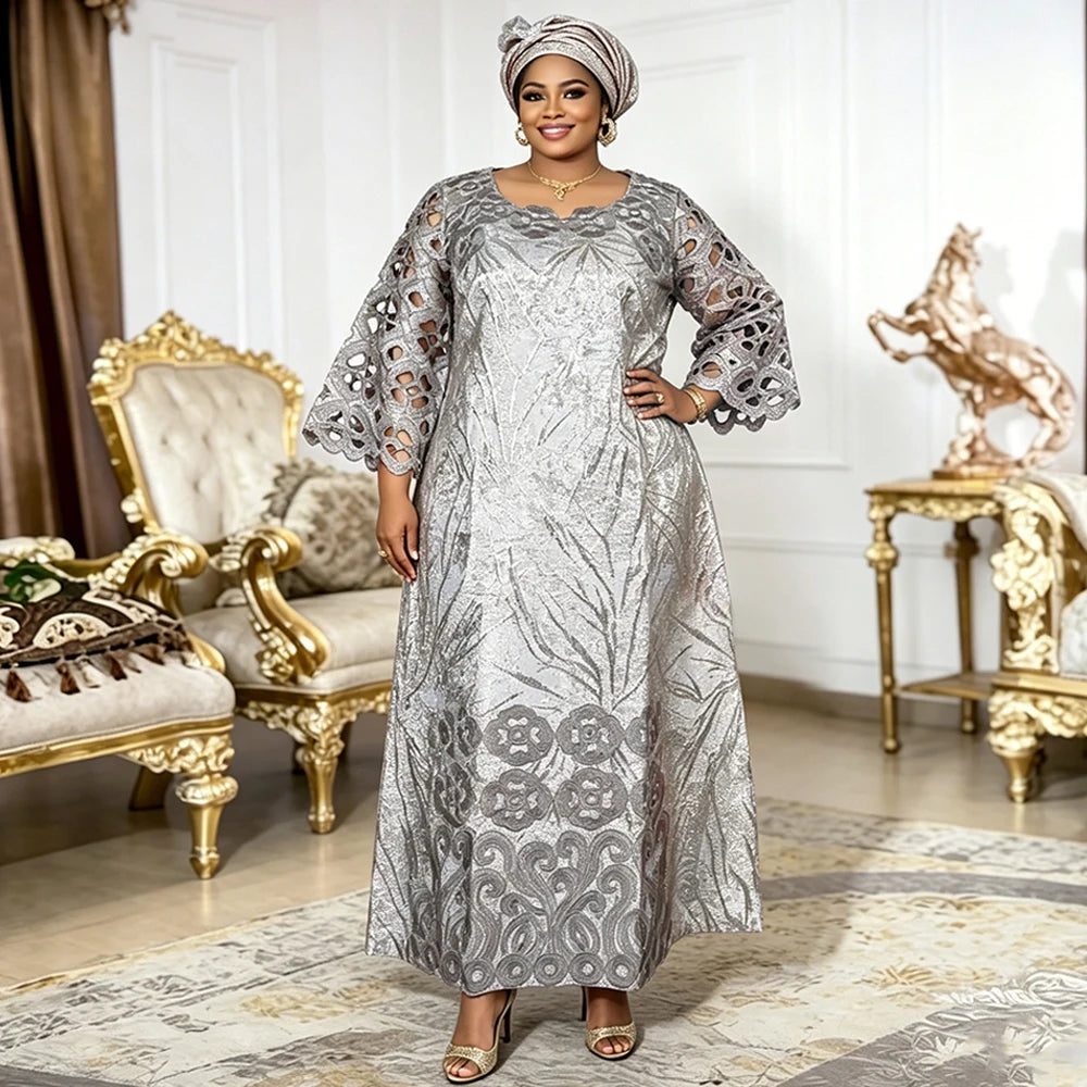 African Dresses for Women Traditional Africa Clothing Dashiki Ankara Bazin Gown Abayas Robe Muslim Kaftan Maxi Long Dress 2026