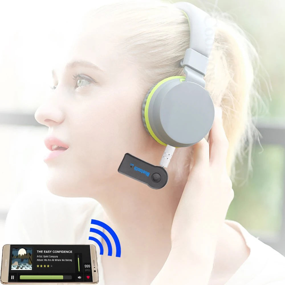 Portable Wireless Bluetooth-compatible Receiver 3.5mm Phone AUX Audio MP3 Car Stereo Music Receiver Adapter