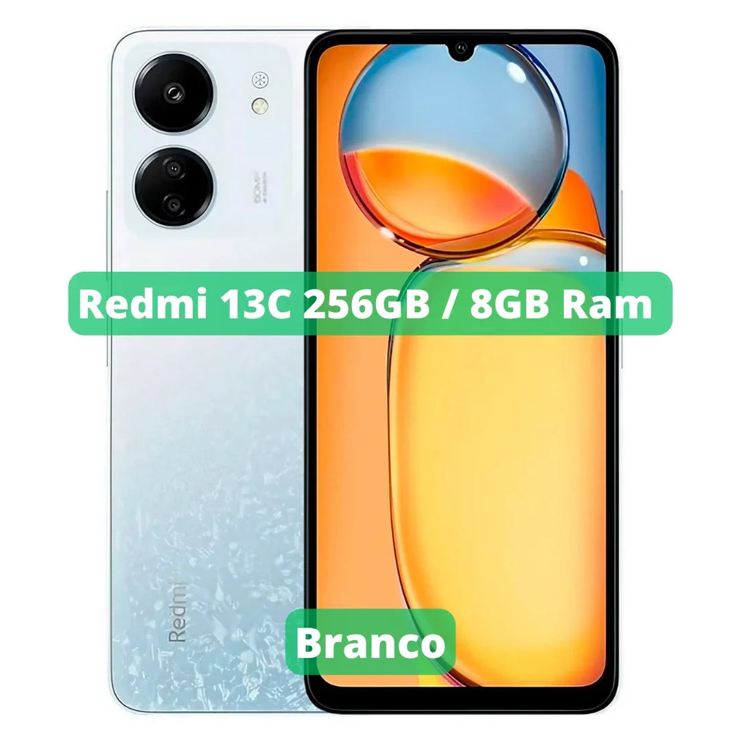 Xiaomi Redmi 13C Versão Global | Smartphone 4G , ROM Global , Câmera 50MP , Carregador  18W Mobile Phones Smartphone