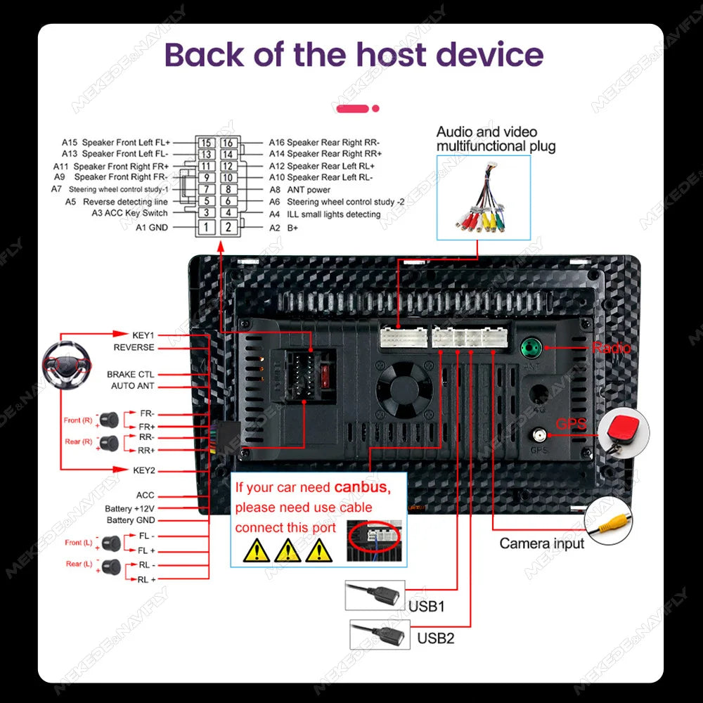 MEKEDE Android 15 Autoradio Head Unit 2 Din Car Radio Stereo Navigation Carplay For Hyundai i20 2008-2012 Car multimedia player
