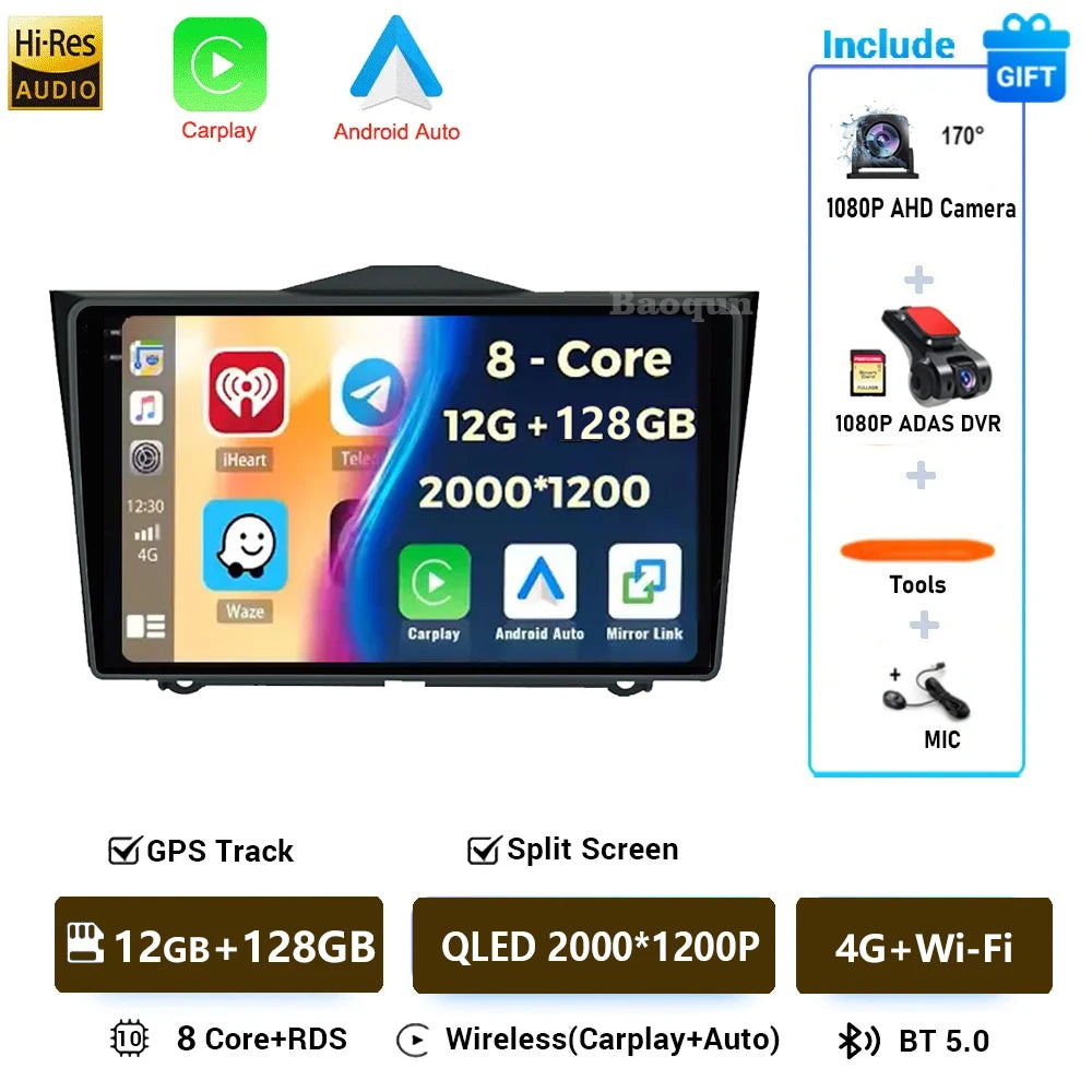Car Radio Android 16 For LADA Granta Cross 2018 - 2023 BT Head Unit Autoradio Viedo Player 5G WIFI DVD Multimedia GPS