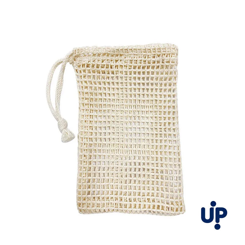 Eco-Friendly Handmade Natural Cotton Soap Saver Bag Mesh Soap Pouch for Body Cleansing And Skincare