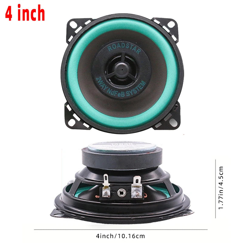 2PCS 4/5/6.5 Inch Car Speakers HiFi Coaxial Car Door Subwoofer Universal Automotive Audio Music Full Range Truck Stereo Speaker