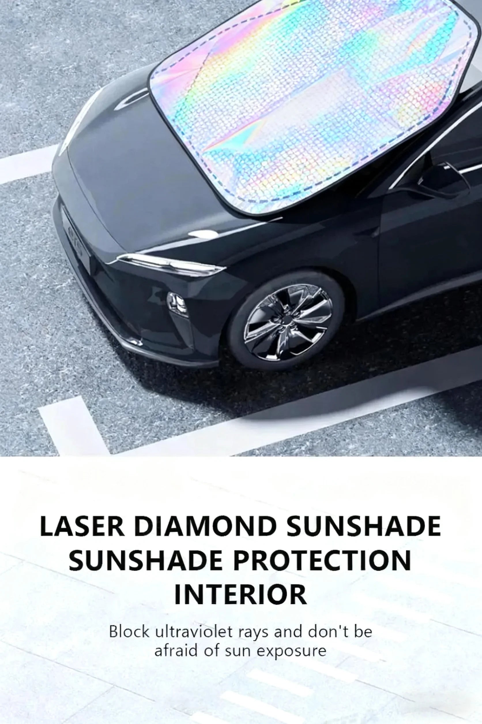 5-Layer Car Windshield Sun Shade Cover Foldable Thicken Front Window UV Refletive Sunshade Curtain Sun Protection Cover