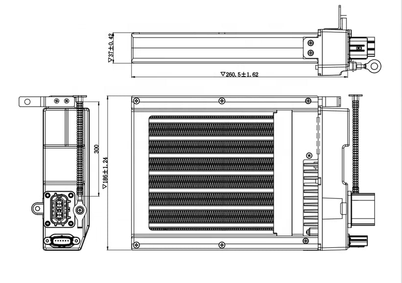 3.5KW  PTC Heating Elements PTC Elements  3.5KW  PTC air Heaters for Ev with CE Certificate
