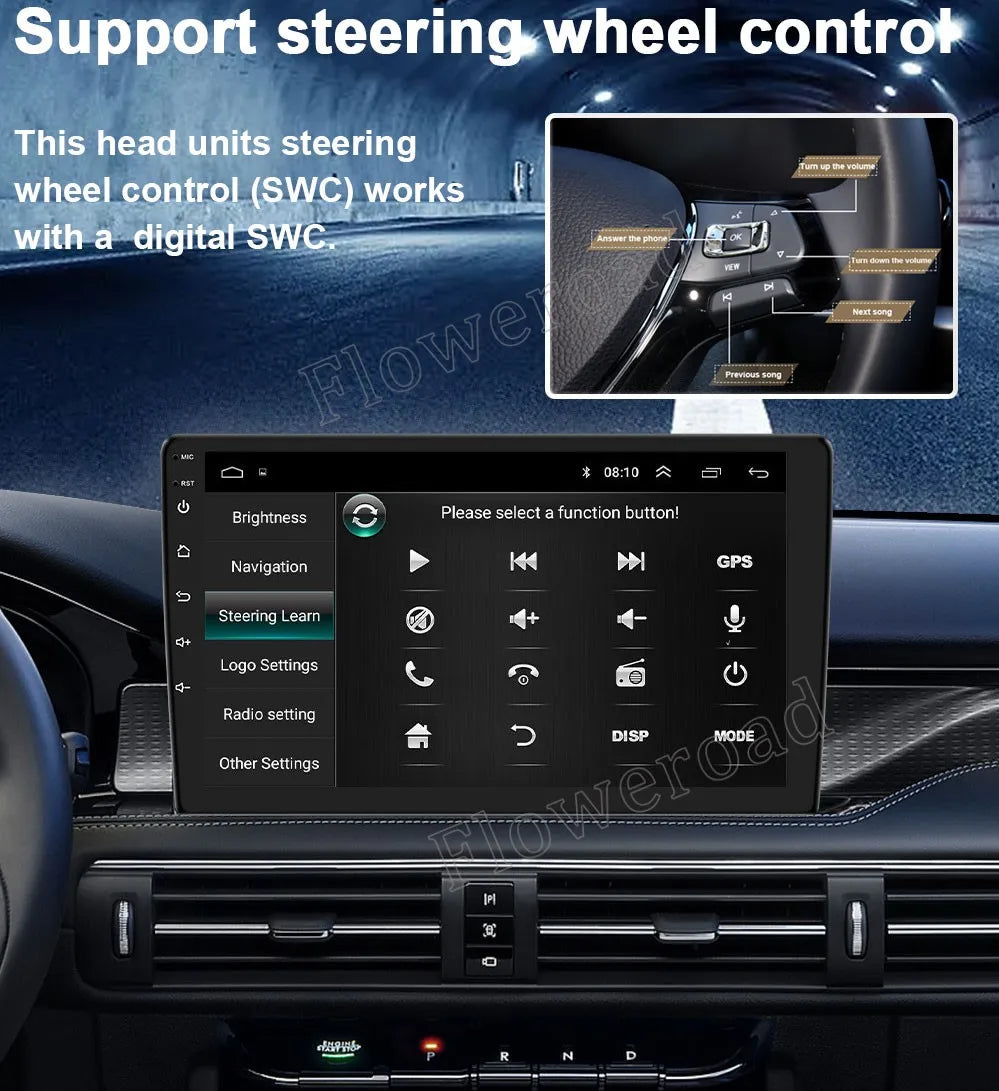 Car Radio Android 16 For Honda Jazz Fit 2007-2013 RHD Stereo Multimedia Video Player Carplay Auto GPS Navigation 2din Head Unit
