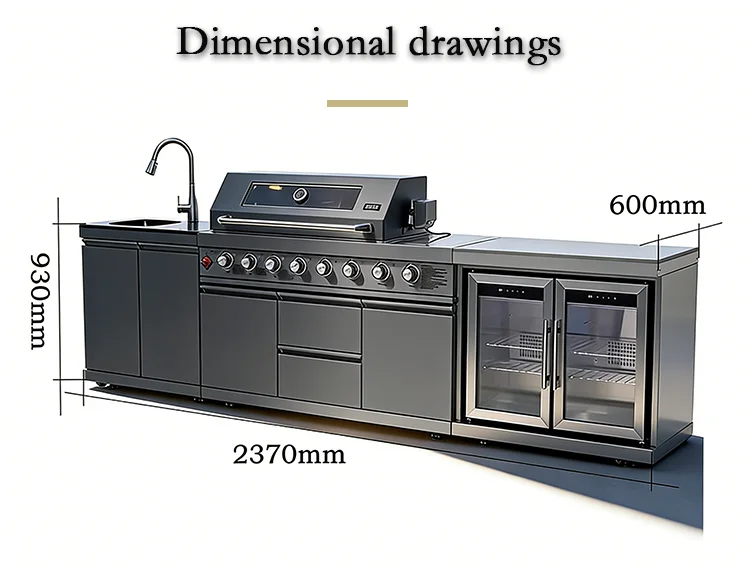 Full Kitchens Offer Complete Outdoor Kitchens, Durable Cabinets Set with Kitchen Islands & Carts, Ensemble Casserole De Cuisine