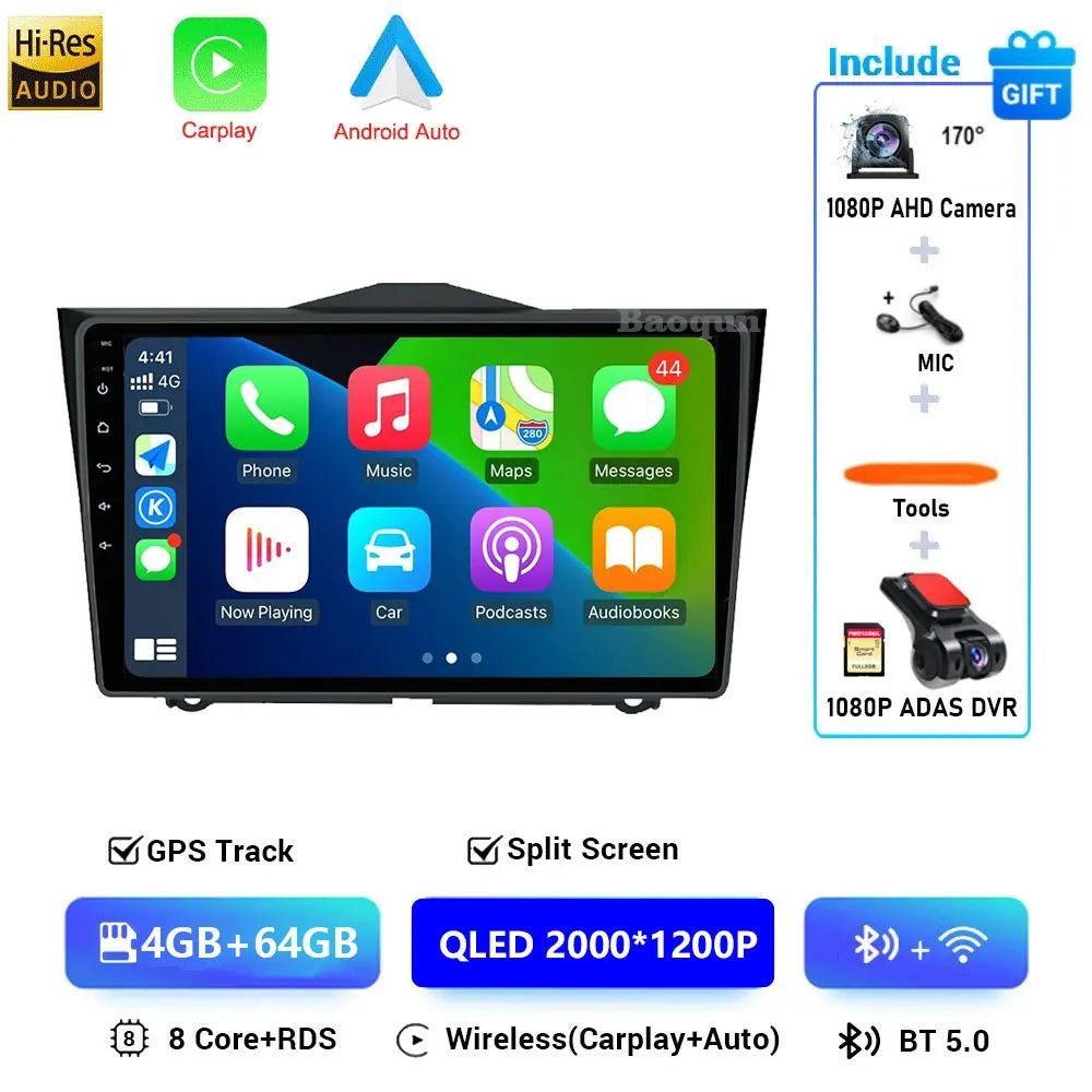 Car Radio Android 16 For LADA Granta Cross 2018 - 2023 BT Head Unit Autoradio Viedo Player 5G WIFI DVD Multimedia GPS