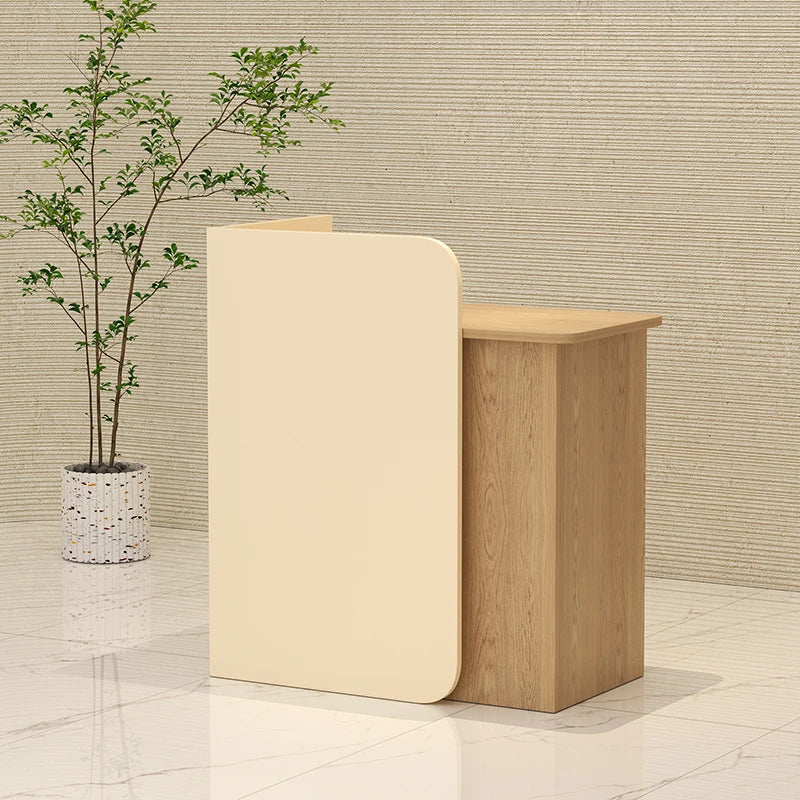 Customized Glamour Desk Table Trendy Aesthetic European Storage Reception Desk Elegant Classic Rezeptionstheke Office Furniture