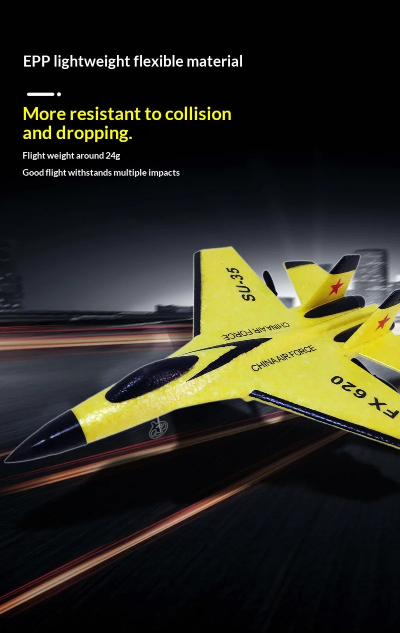 Remote Control Airplane 2.4G Remote Control Fighter Hobby Plane Glider Airplane EPP Foam Toys RC Plane Kids Gift