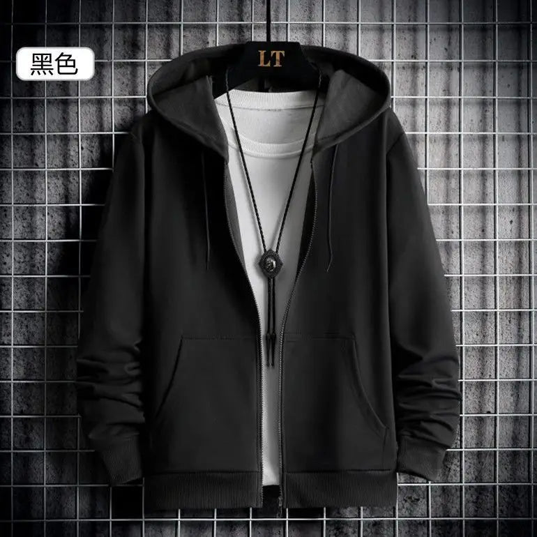 2025 Winter Windproof Hoodie - Men's Sherpa Lined Sweatshirt Thermal Zip Up Outerwear Streetwear S-5XL