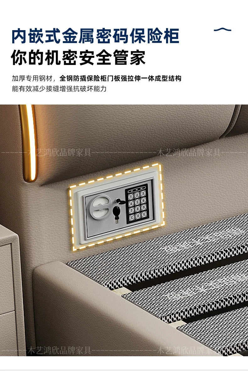 Bedroom Drawer Bed Twin Bedside Table Princess Sleeping Bed Storage Lounge Frame Muebles Para El Hogar House Accessories