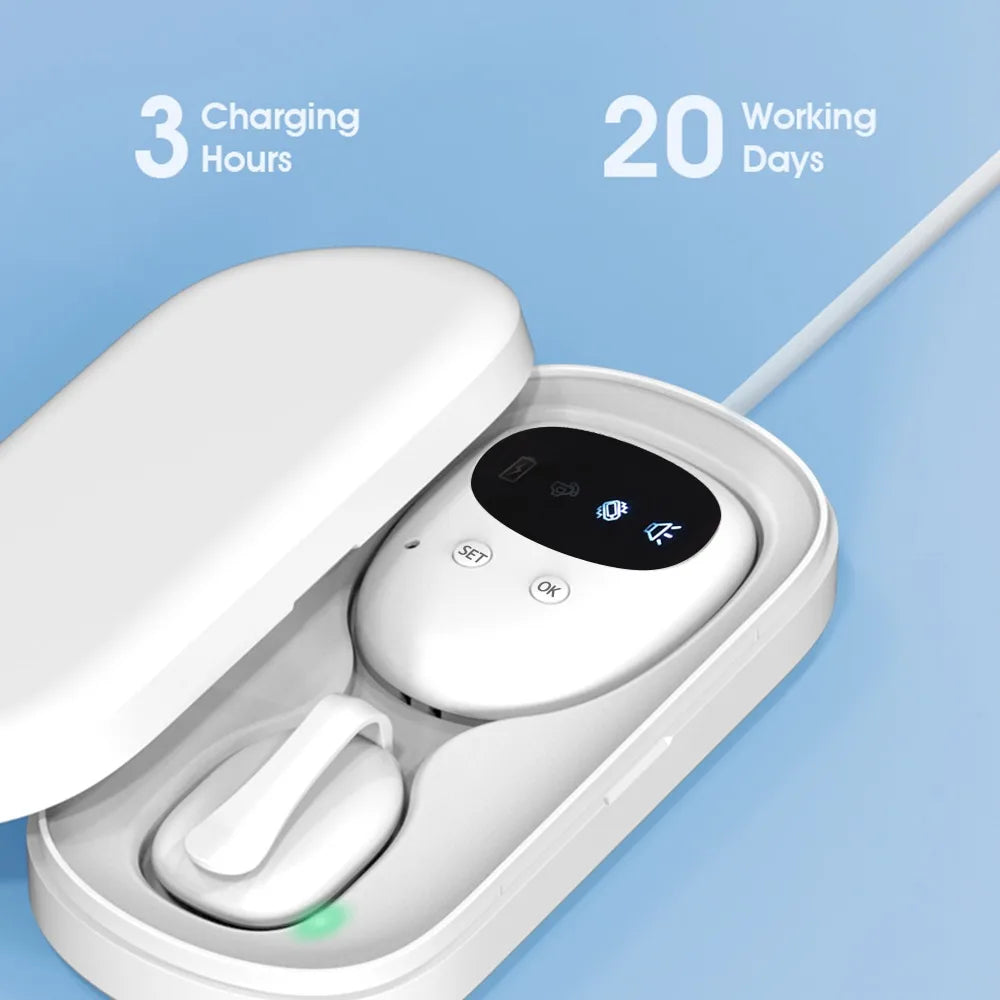 Wireless Bedwetting Alarm Pee Alarm for Boys Grils Kids Potty Training Elder Care 10-20M Range Vibration Sound Reminding