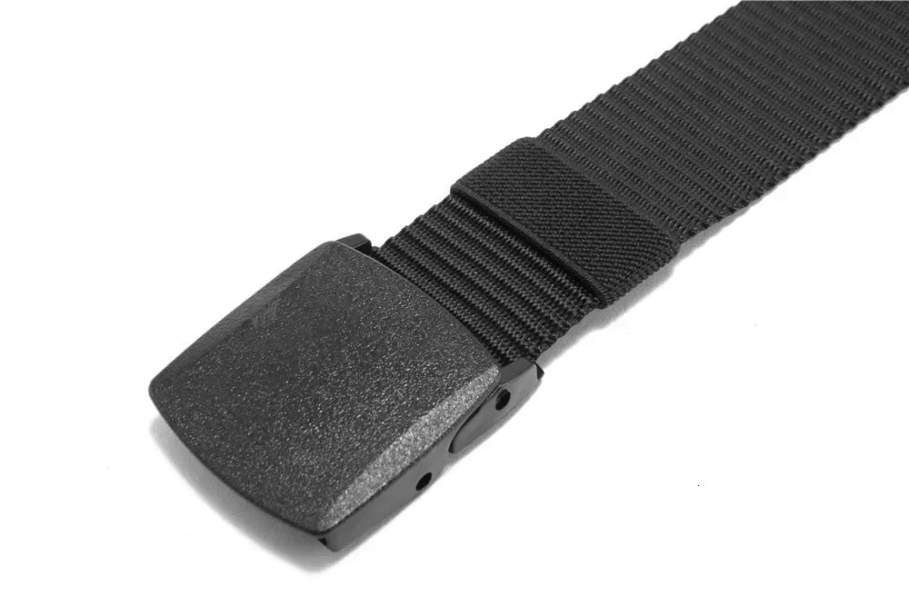2Pcs New Automatic Buckle Nylon Belt Outdoor Hunting Multifunctional Tactical Canvas Belt High Quality Men Belt