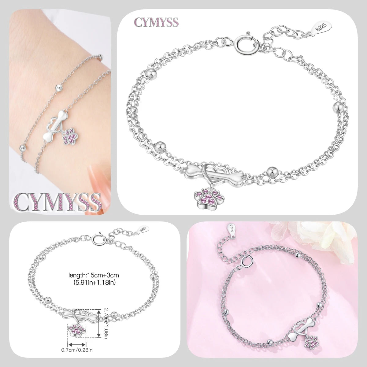 Original 925 Sterling Silver Zirconia Tennis Chain Bracelet for Women Adjustable Gold Color Hot Sale Ideal Birthday Party Gifts
