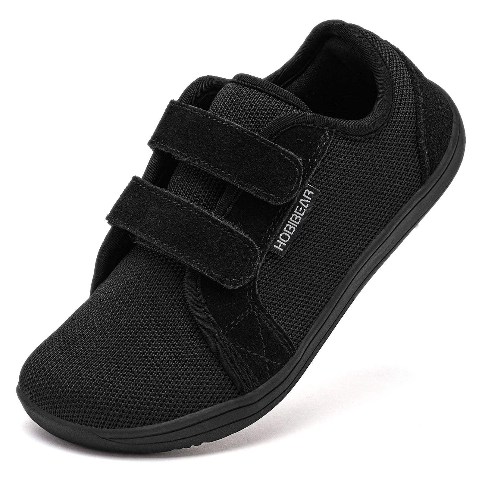 HOBIBEAR Boys Girls Barefoot Shoes Hook Loop Wide Toe Sneakers Mesh Lightweight Breathable Shoes(Toddler/Little/Big Kid)